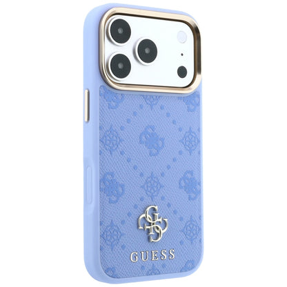 MagSafe-etui til Apple iPhone 18 Pro Max / 17 Pro Max, Guess, Peony 4G Small Logo, Blå