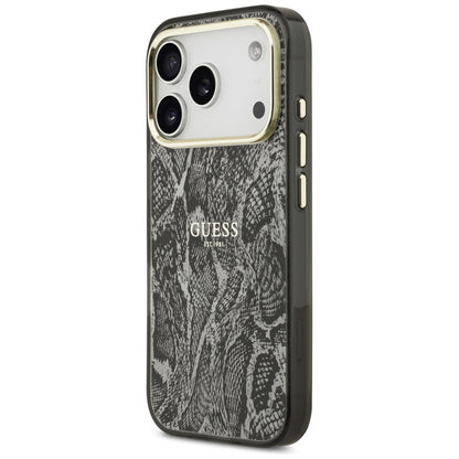 MagSafe Case for Apple iPhone 18 Pro Max / 17 Pro Max, Guess, Python Pattern, Black
