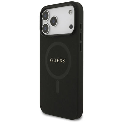 MagSafe-etui til Apple iPhone 18 Pro Max / 17 Pro Max, Guess, Saffiano, Sort
