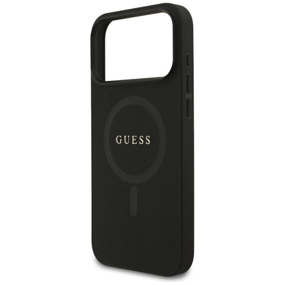 MagSafe-etui til Apple iPhone 18 Pro Max / 17 Pro Max, Guess, Saffiano, Sort