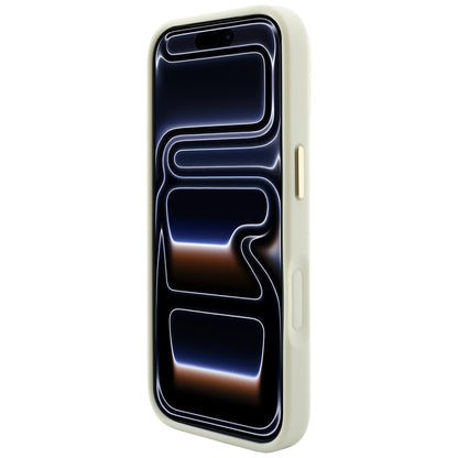 MagSafe Case for Apple iPhone 18 Pro Max / 17 Pro Max, Guess, Saffiano Peony Hot Stamp, Beige