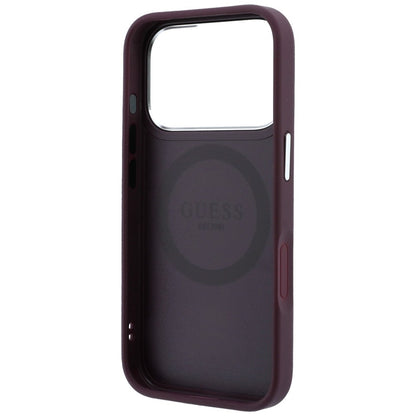 MagSafe-cover til Apple iPhone 18 Pro Max / 17 Pro Max, Guess, Triangle Logo, bordeauxfarvet