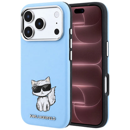 MagSafe-etui til Apple iPhone 18 Pro Max / 17 Pro Max, Karl Lagerfeld, Choupette Sketch, Bleu