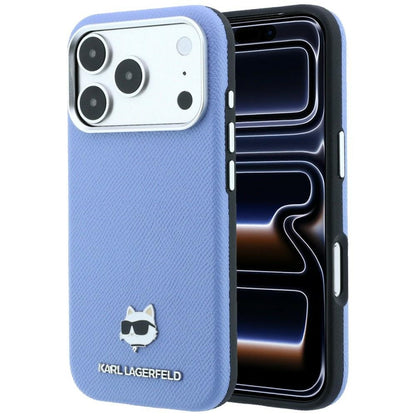 MagSafe-etui til Apple iPhone 18 Pro Max / 17 Pro Max, Karl Lagerfeld, Grained Choupette Head, Bleu