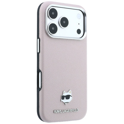 MagSafe-etui til Apple iPhone 18 Pro Max / 17 Pro Max, Karl Lagerfeld, Grained Choupette Head, Pink