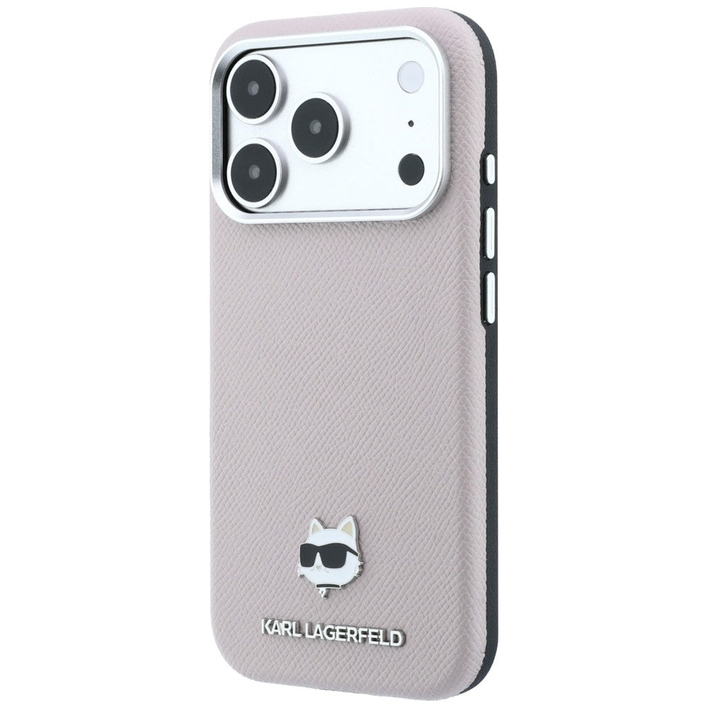 MagSafe-etui til Apple iPhone 18 Pro Max / 17 Pro Max, Karl Lagerfeld, Grained Choupette Head, Pink