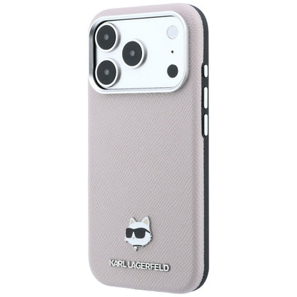 MagSafe-etui til Apple iPhone 18 Pro Max / 17 Pro Max, Karl Lagerfeld, Grained Choupette Head, Pink
