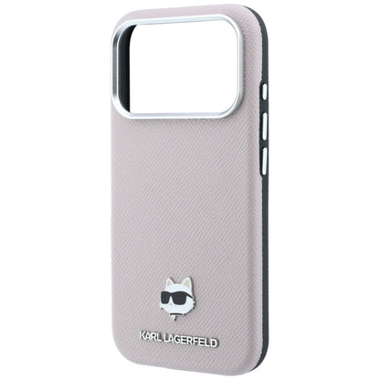 MagSafe-etui til Apple iPhone 18 Pro Max / 17 Pro Max, Karl Lagerfeld, Grained Choupette Head, Pink