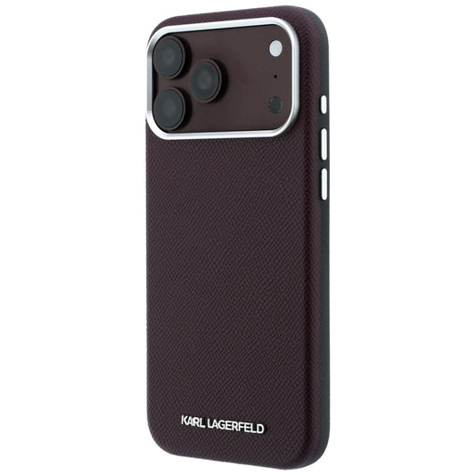 MagSafe-etui til Apple iPhone 18 Pro Max / 17 Pro Max, Karl Lagerfeld, Kornet Forlænget Logo, Vinrød
