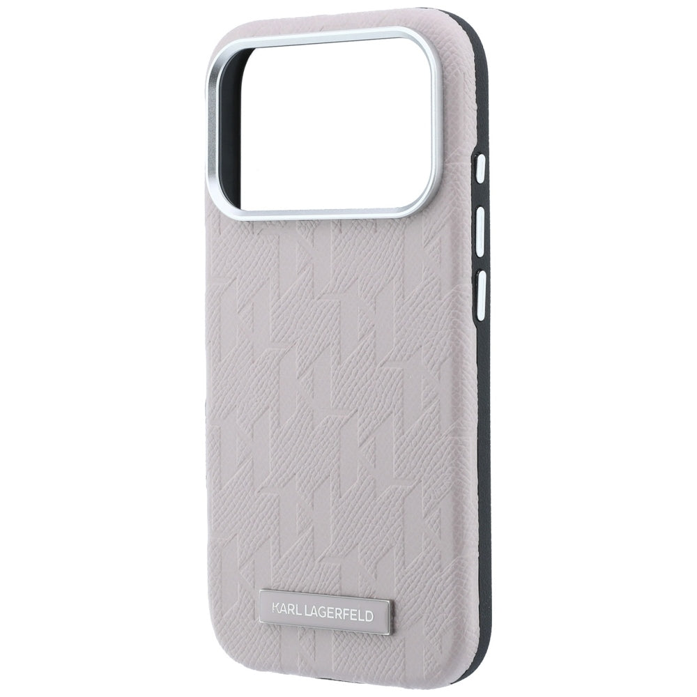 MagSafe-etui til Apple iPhone 18 Pro Max / 17 Pro Max, Karl Lagerfeld, Grained Mono Resin Logo, Pink