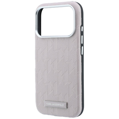 MagSafe-etui til Apple iPhone 18 Pro Max / 17 Pro Max, Karl Lagerfeld, Grained Mono Resin Logo, Pink