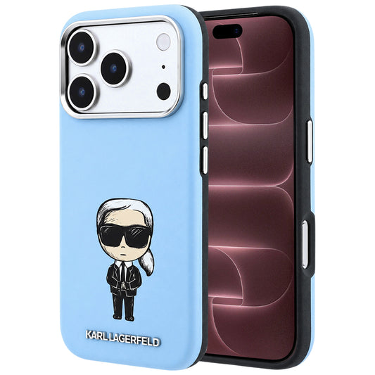 MagSafe-etui til Apple iPhone 18 Pro Max / 17 Pro Max, Karl Lagerfeld, Ikonik Sketch, Bleu