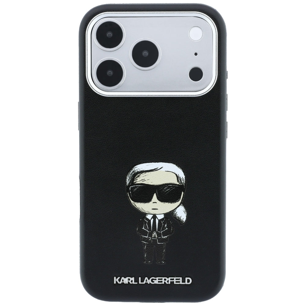 MagSafe-etui til Apple iPhone 18 Pro Max / 17 Pro Max, Karl Lagerfeld, Ikonik Sketch, Sort