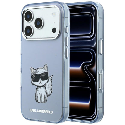 MagSafe-etui til Apple iPhone 18 Pro Max / 17 Pro Max, Karl Lagerfeld, IML Choupette Body Sketch Print, Blå