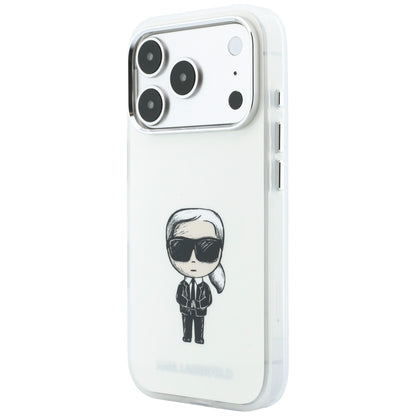 MagSafe Case for Apple iPhone 18 Pro Max / 17 Pro Max, Karl Lagerfeld, IML Ikonik Sketch Print, Beige