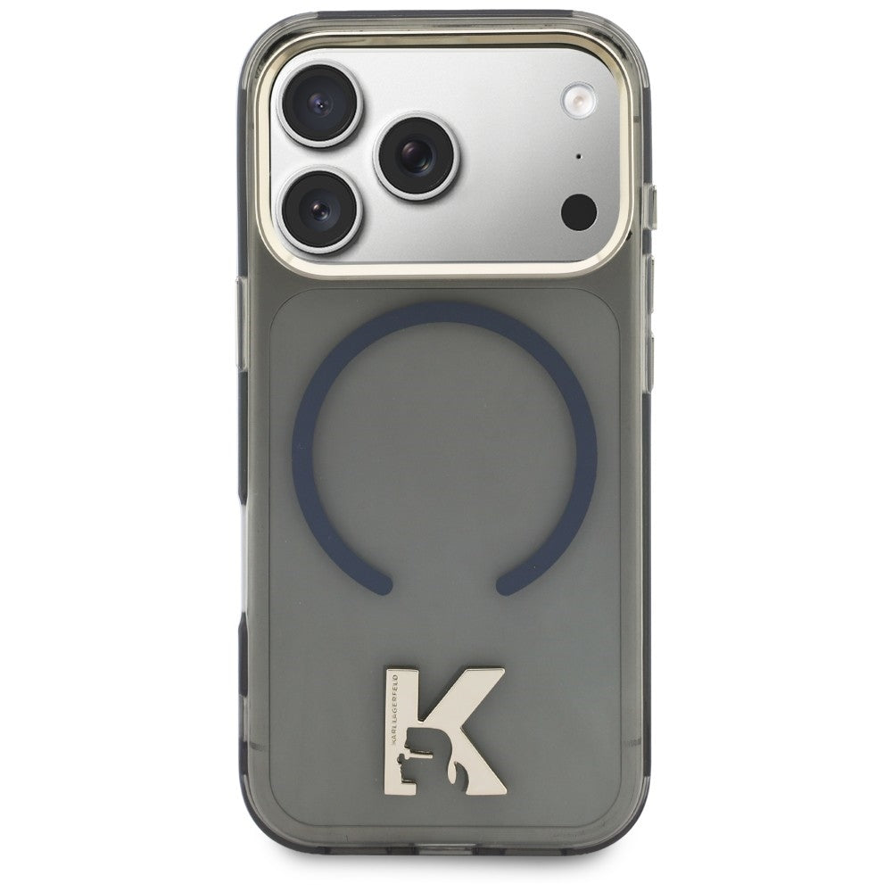 MagSafe-cover til Apple iPhone 18 Pro Max / 17 Pro Max, Karl Lagerfeld, IML Karl Head-logo, sort