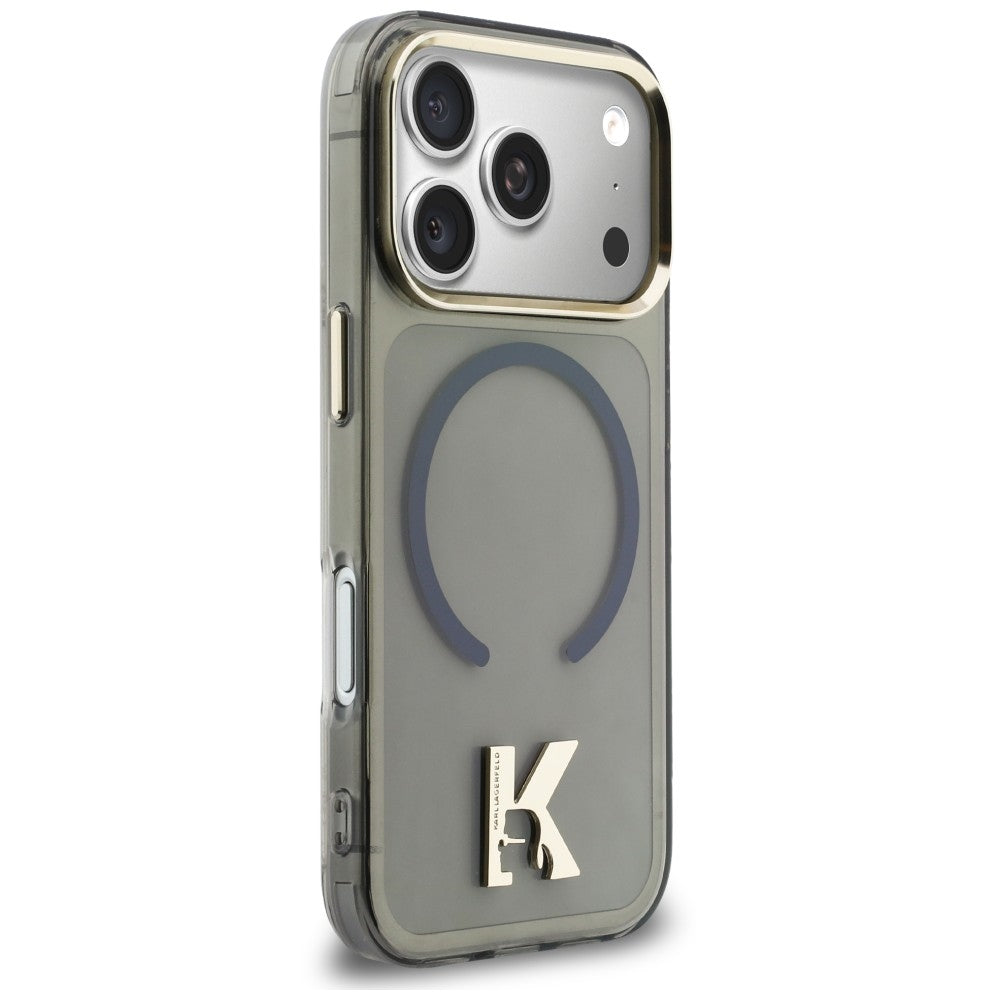 MagSafe-cover til Apple iPhone 18 Pro Max / 17 Pro Max, Karl Lagerfeld, IML Karl Head-logo, sort