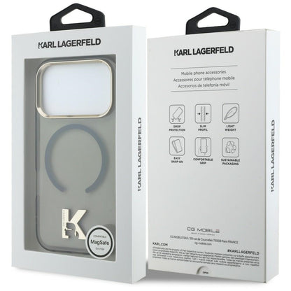 MagSafe-cover til Apple iPhone 18 Pro Max / 17 Pro Max, Karl Lagerfeld, IML Karl Head-logo, sort