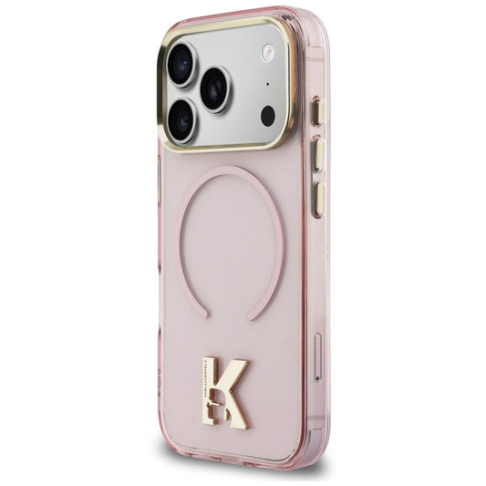 MagSafe-cover til Apple iPhone 18 Pro Max / 17 Pro Max, Karl Lagerfeld, IML Karl Head-logo, pink