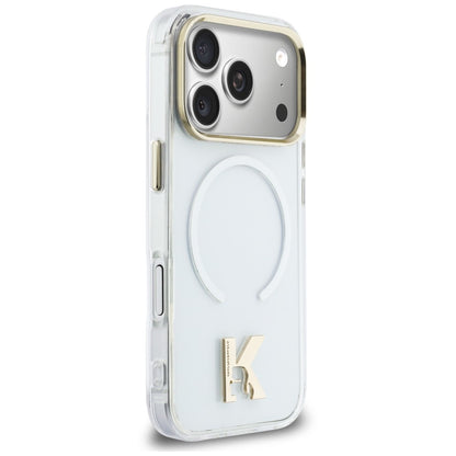 MagSafe Case for Apple iPhone 18 Pro Max / 17 Pro Max, Karl Lagerfeld, IML Karl Head Logo, Transparent
