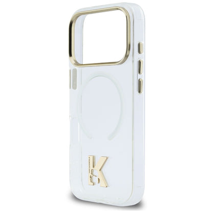 MagSafe Case for Apple iPhone 18 Pro Max / 17 Pro Max, Karl Lagerfeld, IML Karl Head Logo, Transparent