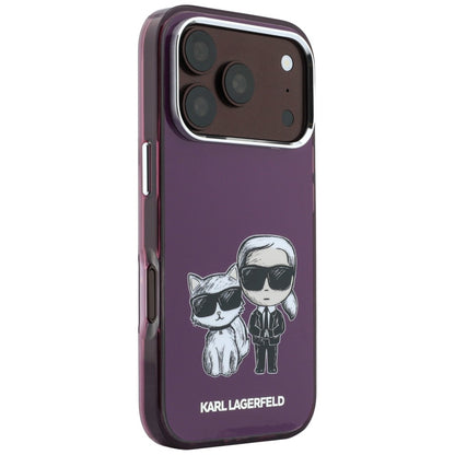 MagSafe-etui til Apple iPhone 18 Pro Max / 17 Pro Max, Karl Lagerfeld, IML KC Bodies Sketch Print, Vinrød