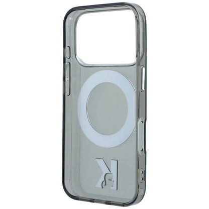 MagSafe-etui til Apple iPhone 18 Pro Max / 17 Pro Max, Karl Lagerfeld, IML Ring Stand Kameo Metal, Sort