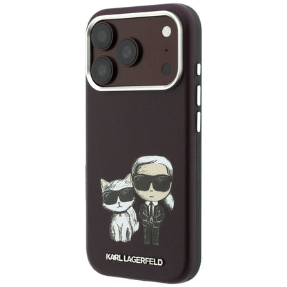 MagSafe-etui til Apple iPhone 18 Pro Max / 17 Pro Max, Karl Lagerfeld, KC Bodies Sketch, Vinrød