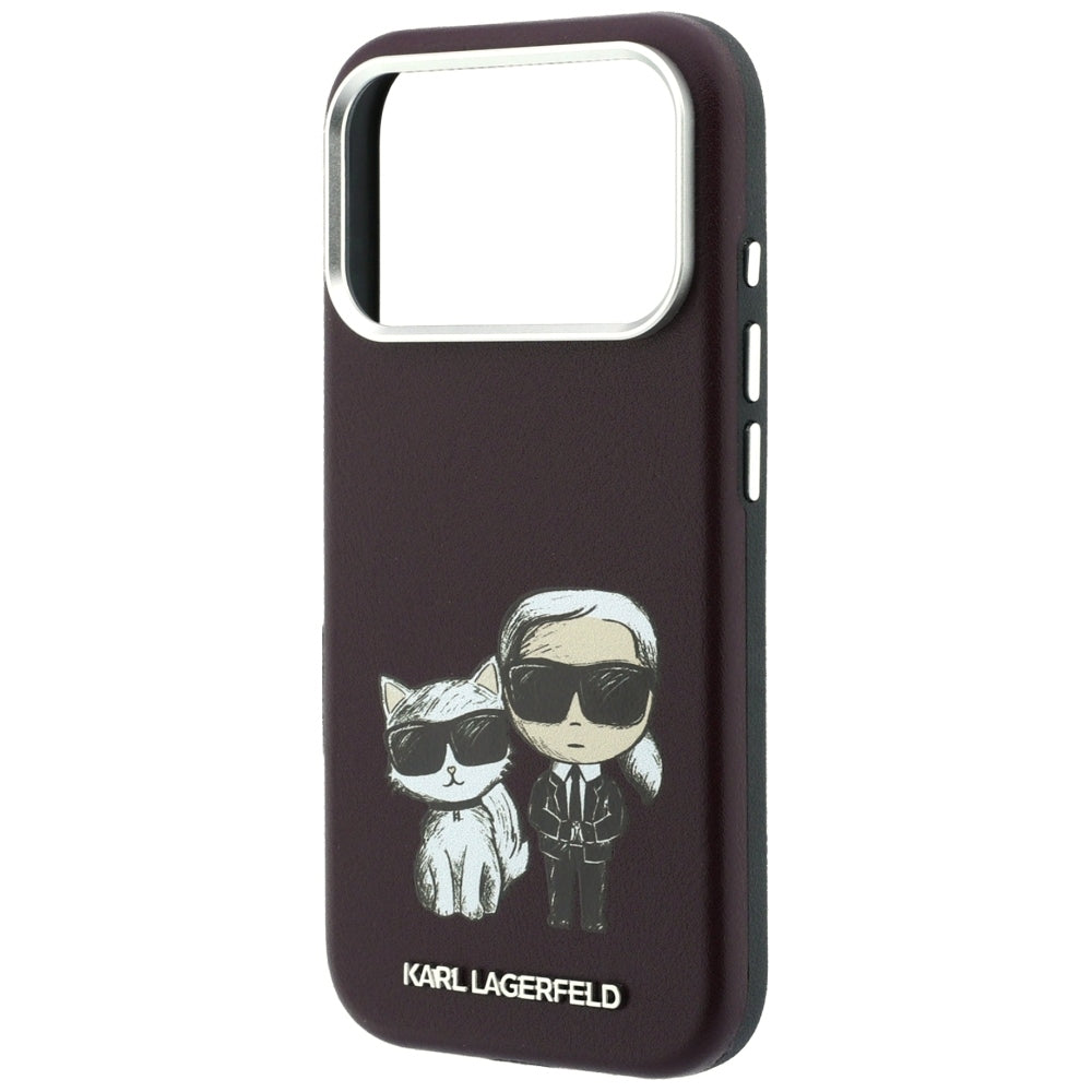 MagSafe-etui til Apple iPhone 18 Pro Max / 17 Pro Max, Karl Lagerfeld, KC Bodies Sketch, Vinrød