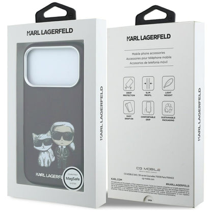 MagSafe-etui til Apple iPhone 18 Pro Max / 17 Pro Max, Karl Lagerfeld, KC Bodies Sketch, Vinrød