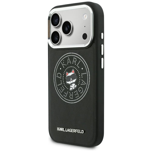 MagSafe-etui til Apple iPhone 18 Pro Max / 17 Pro Max, Karl Lagerfeld, Point and Choupette Sketch, Sort
