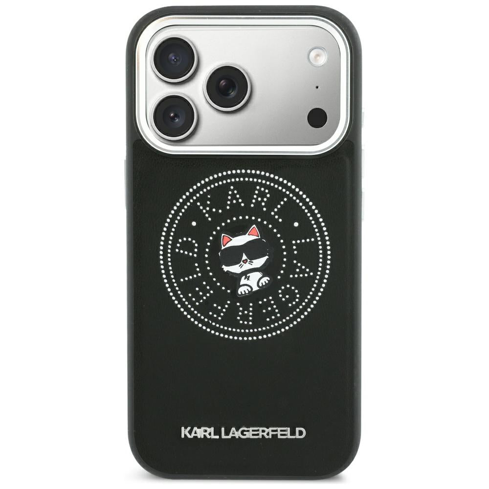 MagSafe-etui til Apple iPhone 18 Pro Max / 17 Pro Max, Karl Lagerfeld, Point and Choupette Sketch, Sort