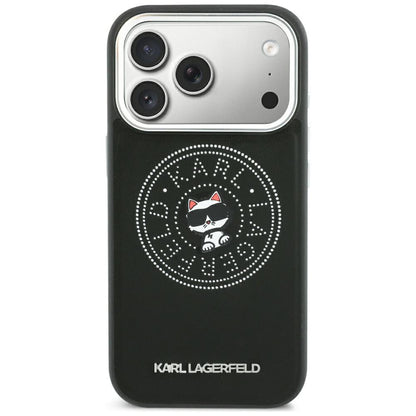 MagSafe-etui til Apple iPhone 18 Pro Max / 17 Pro Max, Karl Lagerfeld, Point and Choupette Sketch, Sort