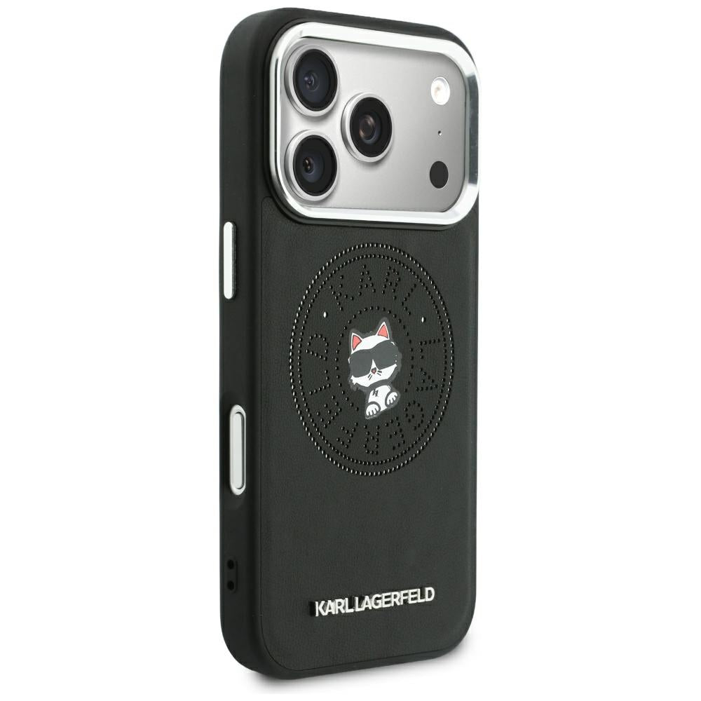MagSafe-etui til Apple iPhone 18 Pro Max / 17 Pro Max, Karl Lagerfeld, Point and Choupette Sketch, Sort