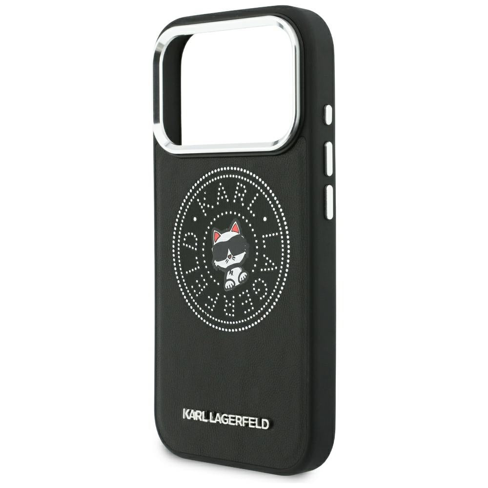MagSafe-etui til Apple iPhone 18 Pro Max / 17 Pro Max, Karl Lagerfeld, Point and Choupette Sketch, Sort