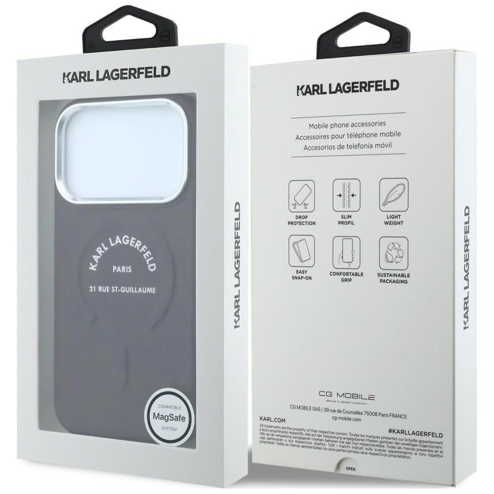 MagSafe-etui til Apple iPhone 18 Pro Max / 17 Pro Max, Karl Lagerfeld, Ring Karl RSG Logo, Vinrød