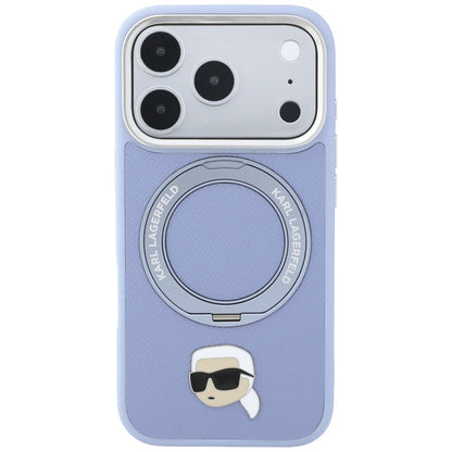 MagSafe-cover til Apple iPhone 18 Pro Max / 17 Pro Max, Karl Lagerfeld, Ring Stand 360 Karl Pin, blå