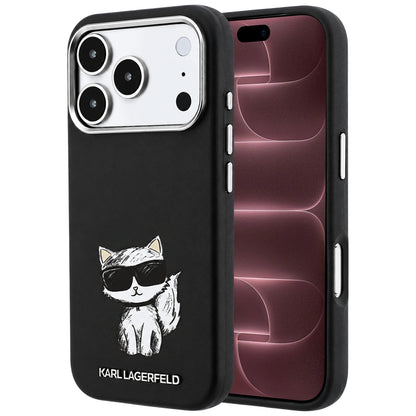 MagSafe-etui til Apple iPhone 18 Pro Max / 17 Pro Max, Karl Lagerfeld, Smooth Choupette Sketch, Sort
