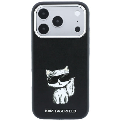 MagSafe-etui til Apple iPhone 18 Pro Max / 17 Pro Max, Karl Lagerfeld, Smooth Choupette Sketch, Sort