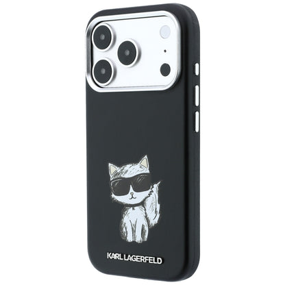 MagSafe-etui til Apple iPhone 18 Pro Max / 17 Pro Max, Karl Lagerfeld, Smooth Choupette Sketch, Sort