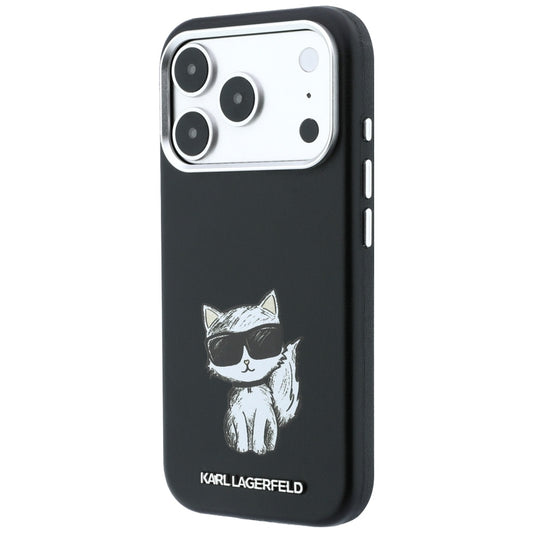 MagSafe-etui til Apple iPhone 18 Pro Max / 17 Pro Max, Karl Lagerfeld, Smooth Choupette Sketch, Sort