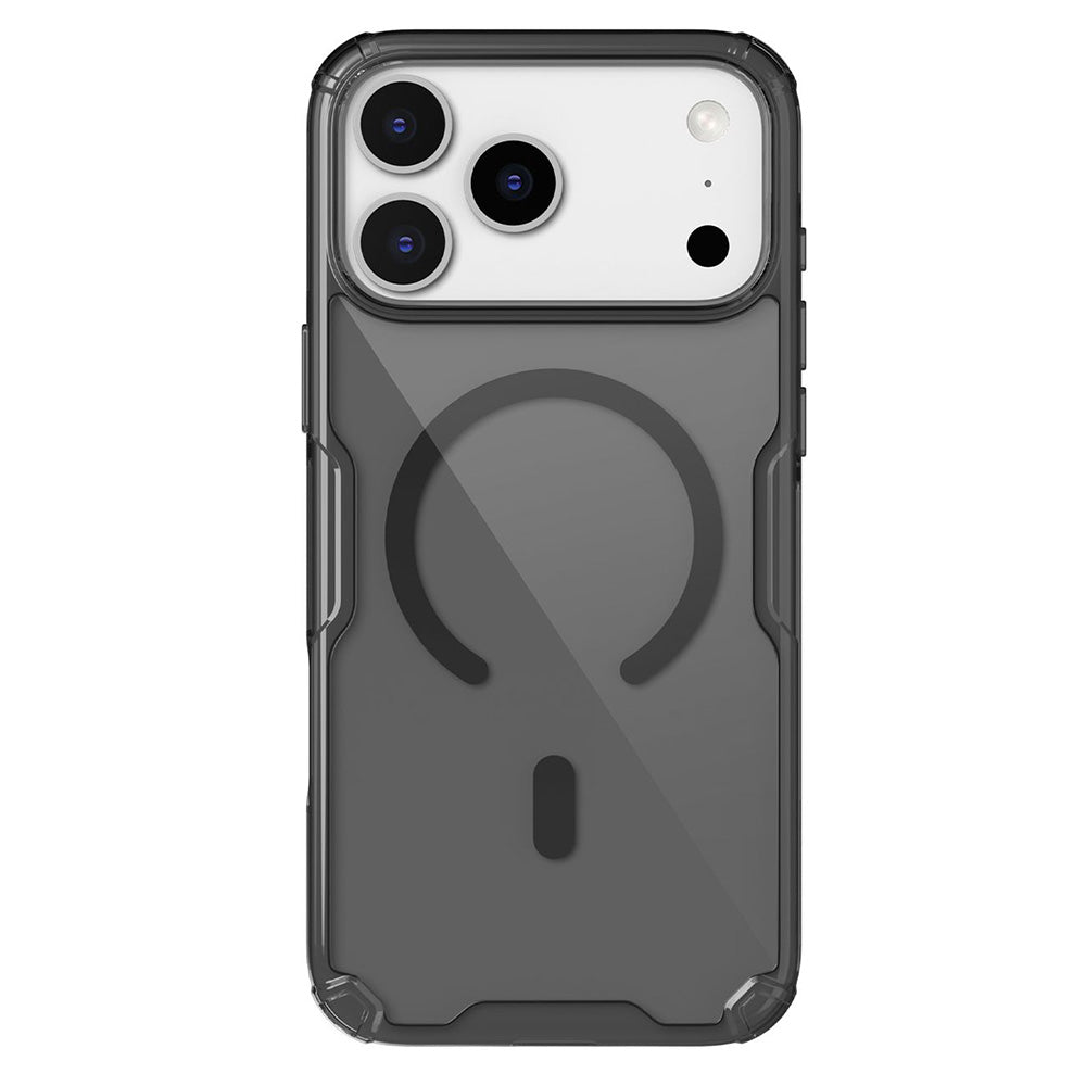 MagSafe Case for Apple iPhone 18 Pro Max / 17 Pro Max, Nillkin, Nature Pro, Transparent Black