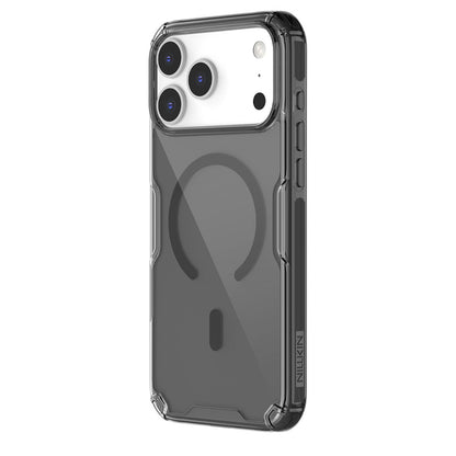 MagSafe Case for Apple iPhone 18 Pro Max / 17 Pro Max, Nillkin, Nature Pro, Transparent Black