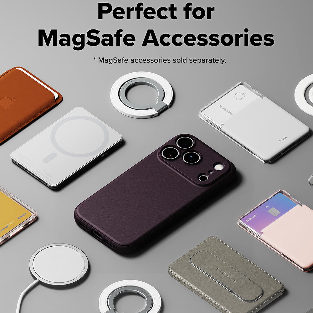 MagSafe-cover til Apple iPhone 18 Pro Max / 17 Pro Max, Ringke, Onyx, mørk vinrød
