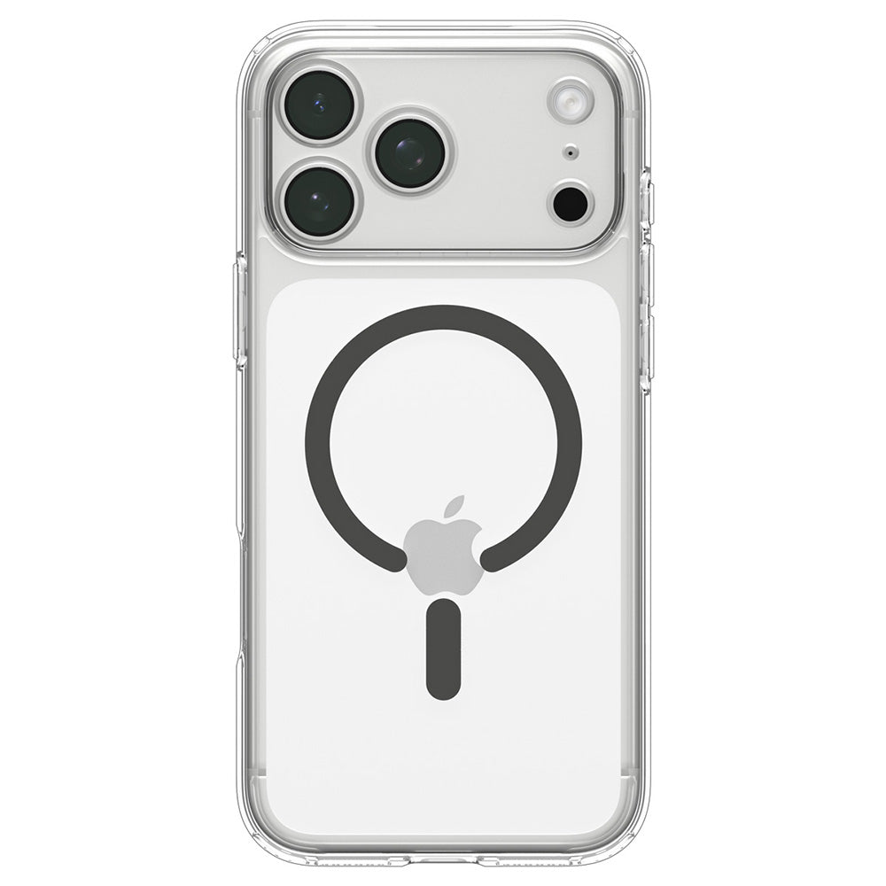 MagSafe-etui til Apple iPhone 18 Pro Max / 17 Pro Max, Spigen, Ultra Hybrid, Grå Transparent ACS12119