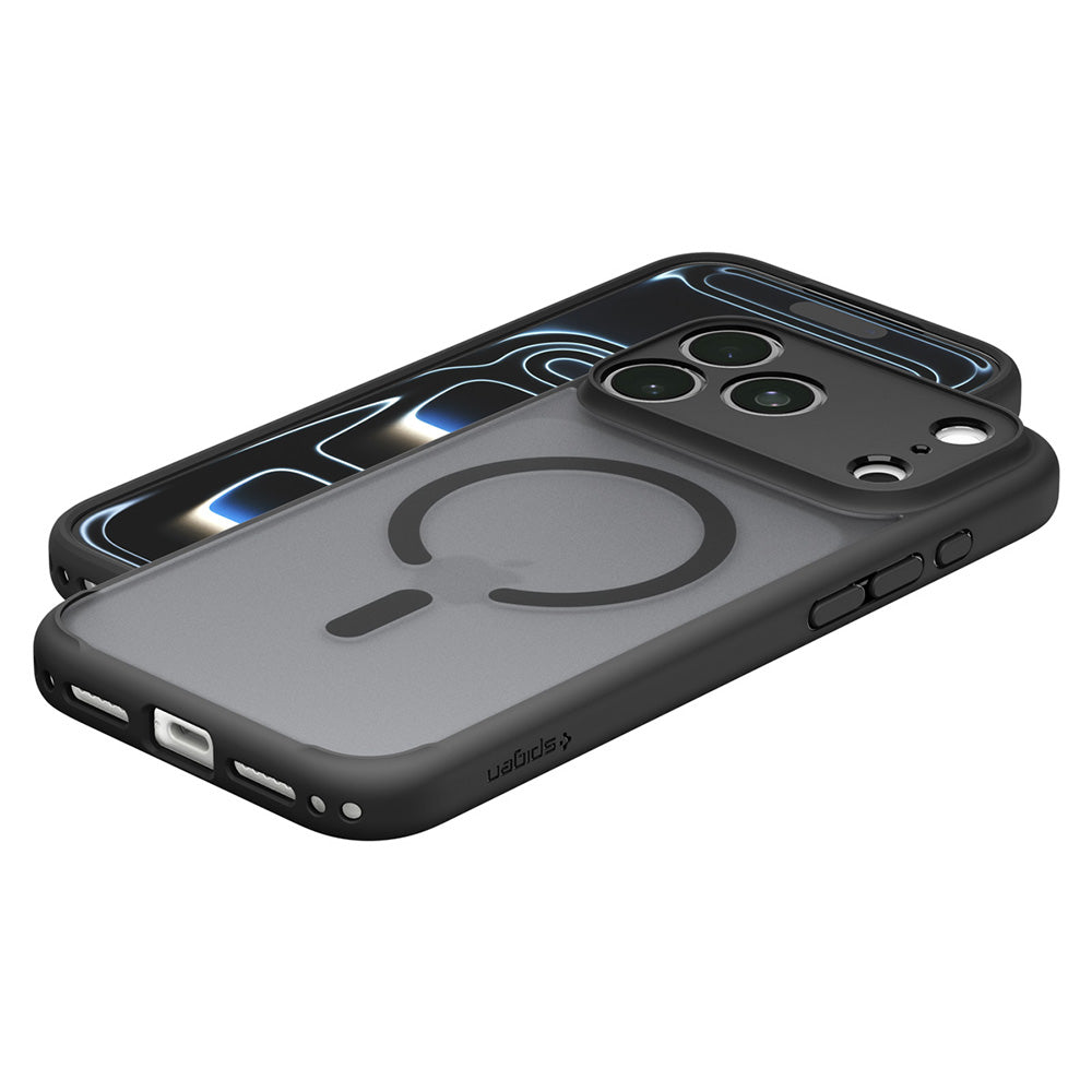 MagSafe-etui til Apple iPhone 18 Pro Max / 17 Pro Max, Spigen, Ultra Hybrid, Mat Sort ACS12123