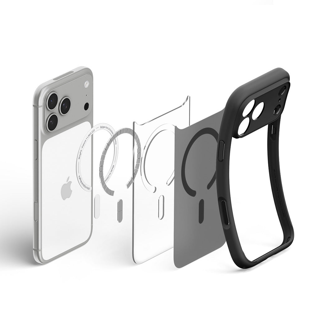 MagSafe-etui til Apple iPhone 18 Pro Max / 17 Pro Max, Spigen, Ultra Hybrid, Mat Sort ACS12123