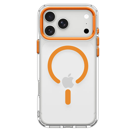 MagSafe-etui til Apple iPhone 18 Pro Max / 17 Pro Max, Spigen, Ultra Hybrid Optik S, Transparent Orange ACS11910