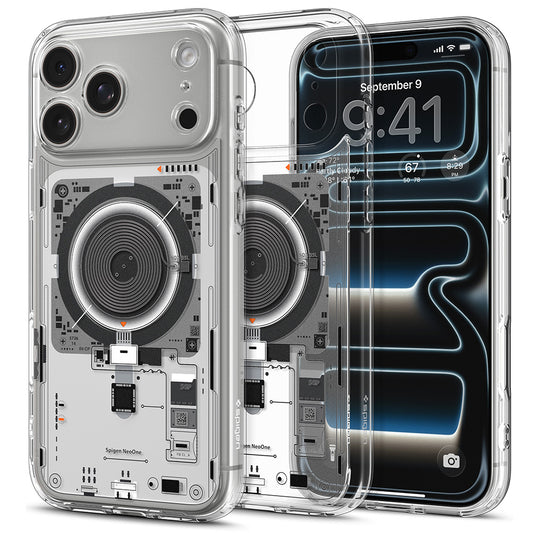 MagSafe-etui til Apple iPhone 18 Pro Max / 17 Pro Max, Spigen, Ultra Hybrid Neo One, Transparent ACS12129