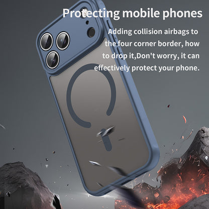 MagSafe-etui til Apple iPhone 18 Pro Max / 17 Pro Max, Techsuit, HaloFrost II, Marineblå